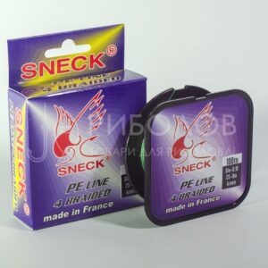 Плетений шнур Sneck PE line 4 braided 100 метрів зелений
