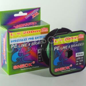 Шнур плетений Sneck PE line 4 braided Specially for Catfish 250 метрів