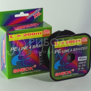 Шнур Sneck PE line 4 braided 250 метрів