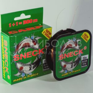 Волосінь Sneck Carp Fishing line 150 метрів мультіколор та зелена
